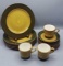 Vintage Stangl Hand Painted Pottery Dishes: (5)