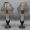 (2) Weighted Sterling Candlesticks with Beaded