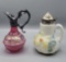 Handpainted Ewer & Syrup Dispenser