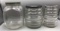(3) Vintage Glass Canister Jars