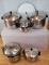 Assorted Pots & Pans, Stainless Steel Mixing Bowls