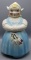 Vintage Dutch Tulip Girl Cookie Jar, USA Pottery