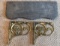 Slate Shelf with Brass Ends, 23 1/2’’ L x 9 W x