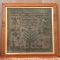 Framed Antique Sampler Dated 1833