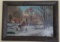 Oil on Canvas Winter Scene Painting