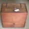 Primitive Dovetail Wood Chest with Lift Top &