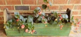 Wooden Tool Box with Begonias
