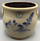 Antique Stoneware Crock, #3, N. Clark, Jr.,