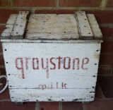 Graystone Milk Wooden Box - 15” x 9”, 14” H