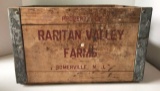 Raritan Valley Farms Antique Wooden Crate--