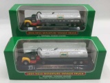 (2) 2004 Hess Miniature Tanker Trucks--NIB