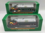 (2) 2004 Hess Miniature Tanker Trucks--NIB