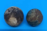 (2) Antique Marbles