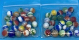 (50) Vintage Multi-Color Marbles