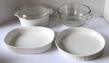 Assorted Corning Ware, Pyrex and Anchor Hocking