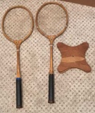 (2) Vintage Spaulding Fast Play Badminton Rackets