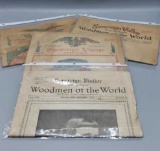 (4) Antique Papers 