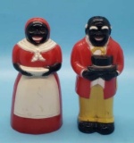 1940's Aunt Jemima & Uncle Moses Plastic S/P