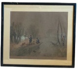 ‘’Water Fowl Shooting, January’’, Framed and