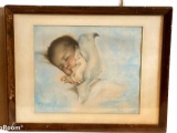 Antique  Bessie Pease Guttman Lithograph--