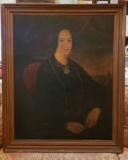 Framed 1800’s Painting of Woman , Oil on Canvas