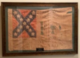 Framed 2nd National Flag of Confederate States