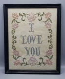 Framed Needlepoint 13” x 16”