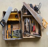 (2) Boxes of Assorted Carpenter Tools
