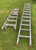 24' Aluminum Extension Ladder & 6' Aluminum