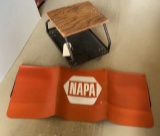 Mechanic's Rolling Stool, NAPA Car Fender Pad