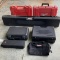 (7) Assorted Size Hard Plastic Carrying Cases