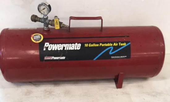Coleman Powermate 10 gallon portable air tank