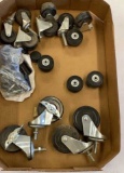 Assorted size casters