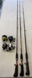(4) Reels and (3) Rods