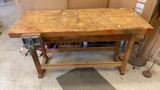Balley Block Wood Working Table w/ Attached Vise