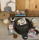 Assorted Electric Extension Wire, Cable &