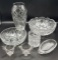 Assorted Glass & Crystal: Rogaska Vase, Cream &