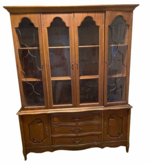 French Provincial Style China Cabinet--