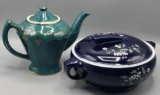 Teapot & Covered Bowl by Hall