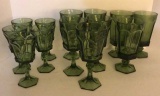 Assorted Green Drinking Glasses