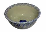 Blue & White Bowl - 10 1/2” D