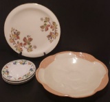 12” Platter, 13 1/2” Bowl and (3) Saucers