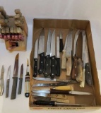 Assorted Knives: Farberware, Kutmaster,