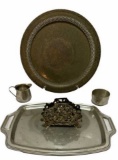 Assorted Silverplate, Pewter and Aluminum Items