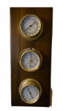 Sunbeam Wooden Weather Station Thermometer