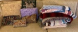 Assorted Blankets, Afghans and Throw Pillows