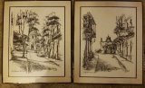 (2) Puerto Rican Scene Lithographs by P. Sigal