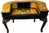 Black LacquerJapanese Desk with Mother of Pearl