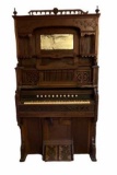 Antique Victorian Oak Pump Organ--Chicago Cottage