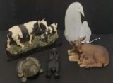 Assorted Animal Figures: Iron Frog, Iron Cat D
